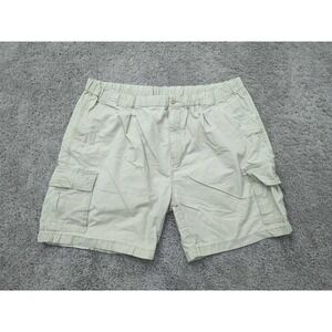 Tommy Bahama Cargo Shorts Mens XXL Beige Inseam: 7.5" Elastic Waist Relax Casual